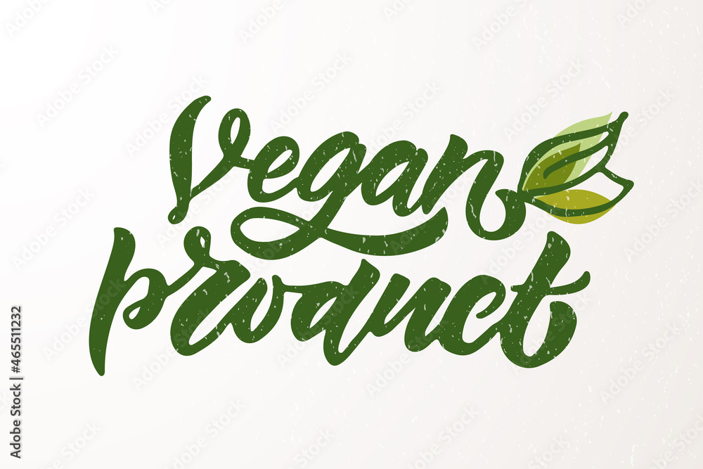 Fototapeta premium Hand sketched badges and labels with vegetarian and vegan and raw, eco, bio, natural, fresh, gluten and GMO free food diet design. Organic food elements set for product, cafe, restaurant and organic