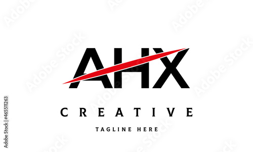 AHX creative three latter logo vector