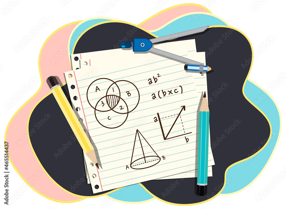 Obraz premium A note of math class