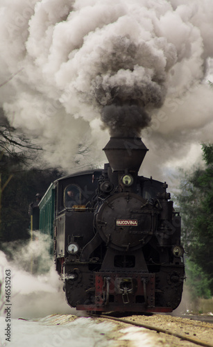 Steam train in Bucovina