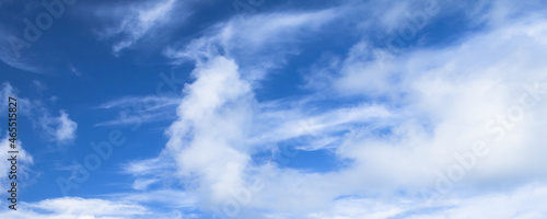 Blue sky with different types of clouds