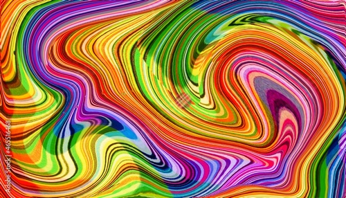 Liquid Abstract Design  Bright and Colorful