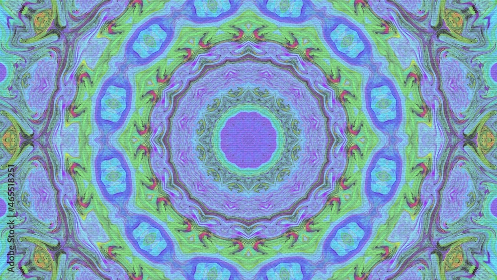 Kaleidoscope Pattern, Very Colorful and Trippy Kaleidoscope Pattern, Very Colorful and Trippy