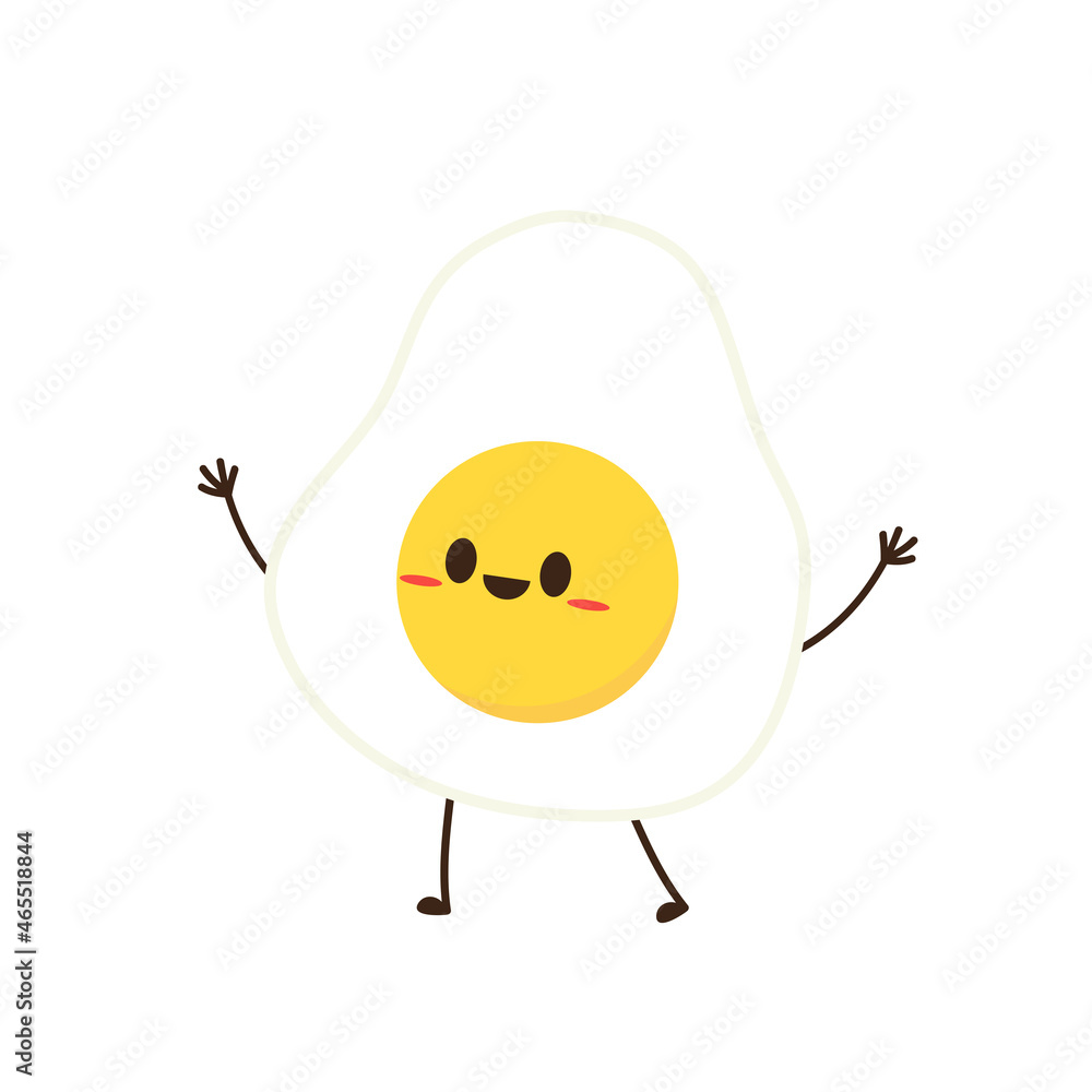 Fried egg cartoon vector. Fried egg character design. Egg mascot. Fried egg cartoon vector. Fried egg character design. Egg mascot.