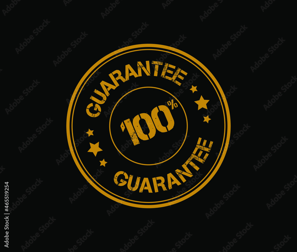 100 guarantee stamp