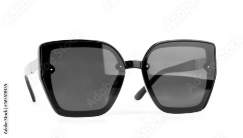 Beautiful female sunglasses on a white background