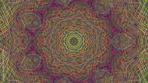 Kaleidoscope Pattern, Very Colorful and Trippy