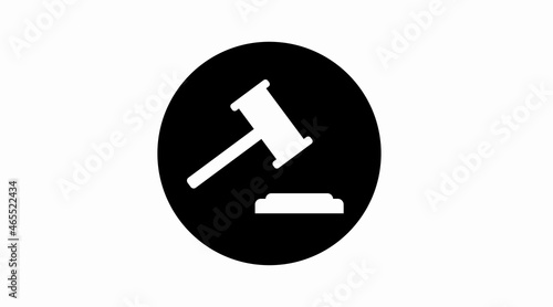 Auction Icon. vector isolated editable flat illustration