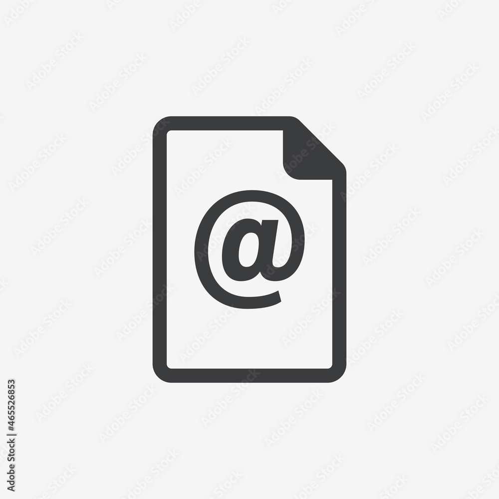 Mail Message File Document Flat Vector Icon Mail Message File Document Flat Vector Icon