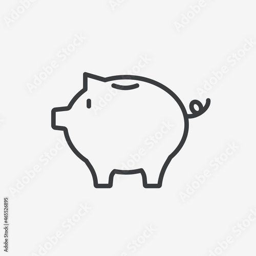 Piggy Bank Flat Vector Icon