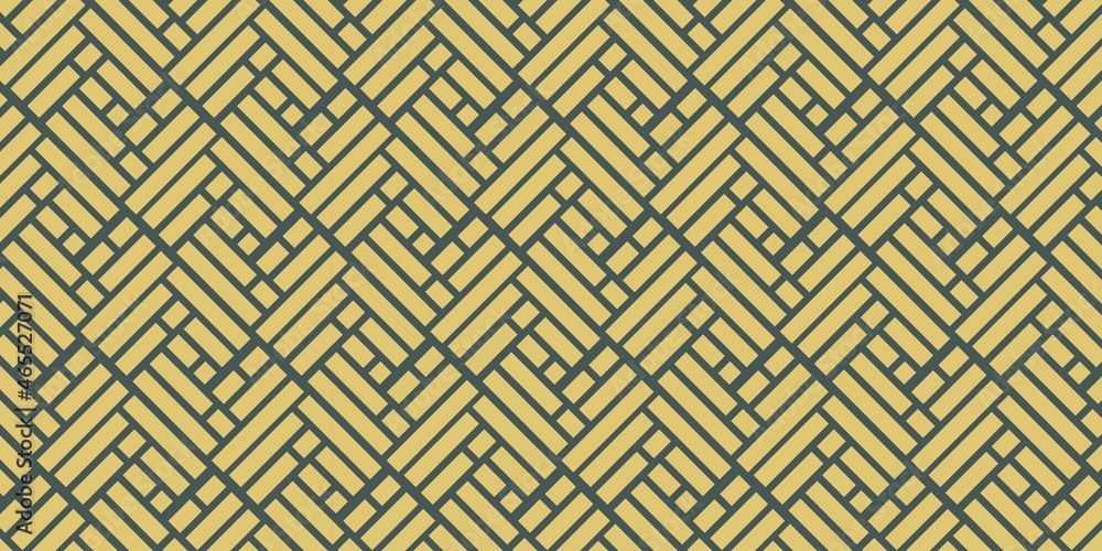 Geometric Pattern Batik Gold Shape Design Vector Background
