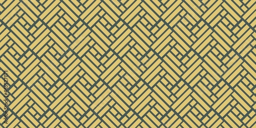 Geometric Pattern Batik Gold Shape Design Vector Background