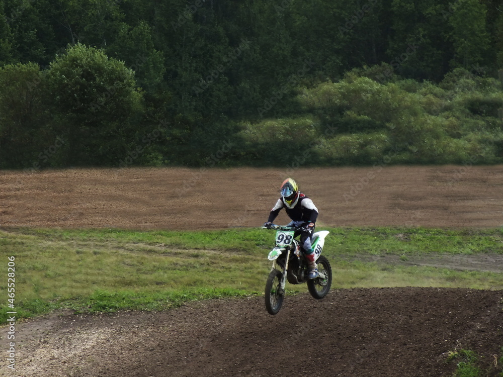 motocross, biker on a motorcycle motocross, biker on a motorcycle