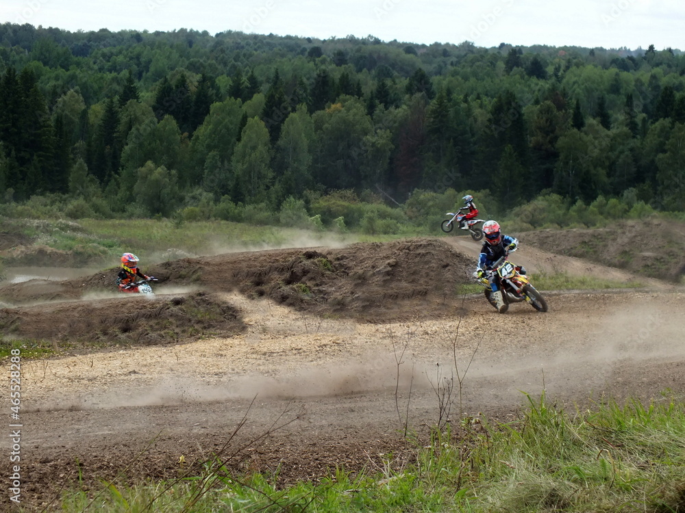 motocross, biker on a motorcycle motocross, biker on a motorcycle