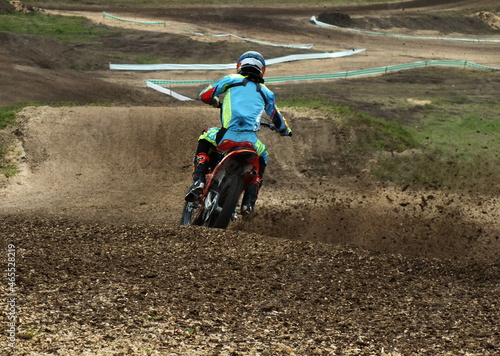 motocross, biker on a motorcycle