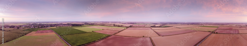 Fototapeta premium aerial view of norfolk landscape
