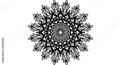 black and white spiritual symbol motif