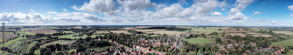from above the ruins of a medieval Priory