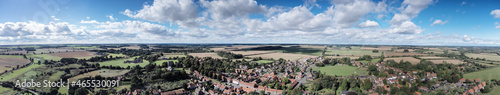 Obraz na płótnie from above the ruins of a medieval Priory w salonie