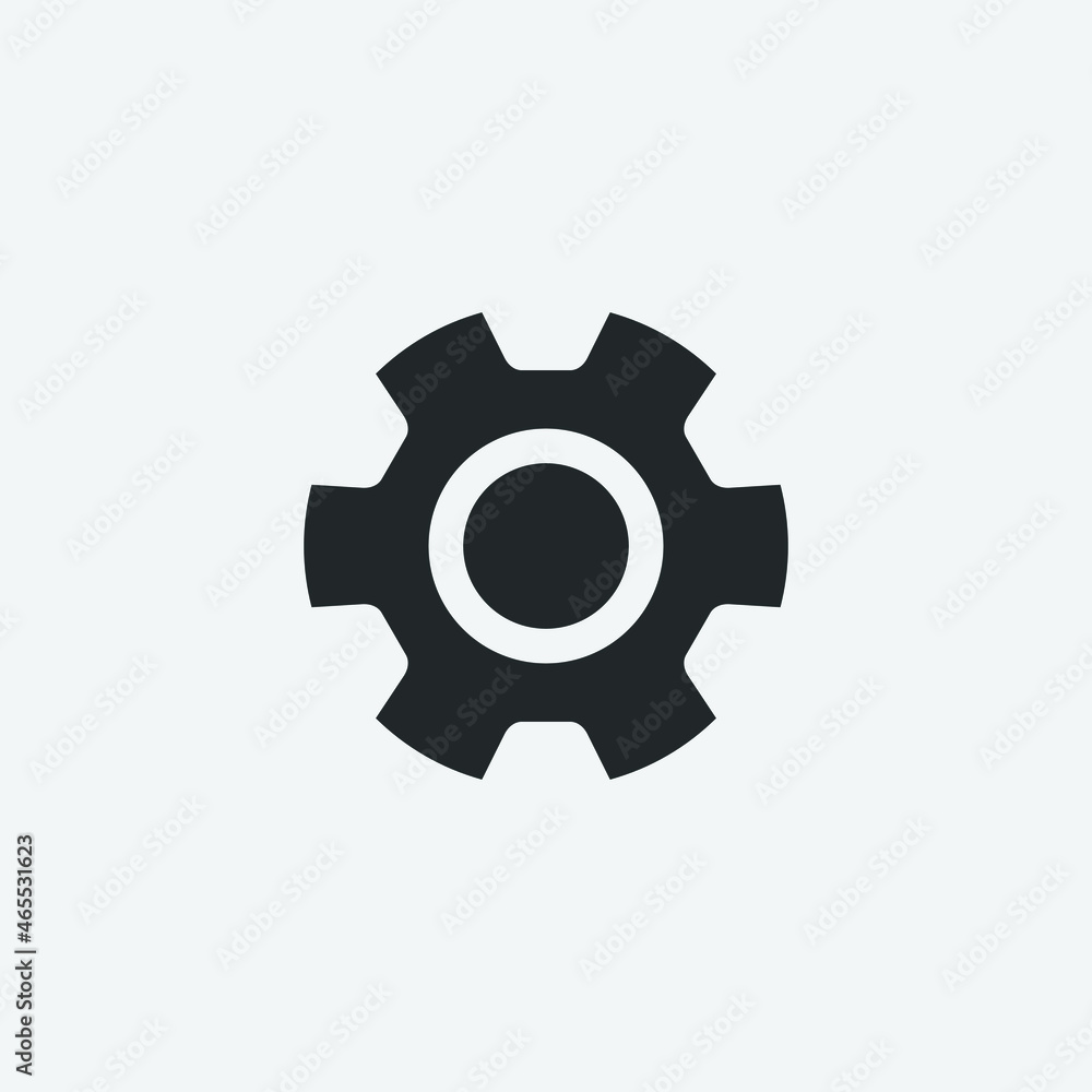  Gears vector icon illustration sign