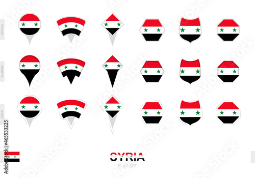 Free Download Collection of the Syria flag in different shapes and with three different effects. - GFXLoad