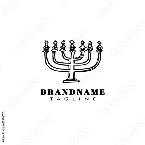 chandelier logo icon design template vector illustration