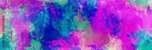 Abstract background painting art with purple and blue oil paint brush for halloween poster, banner, website, card background
