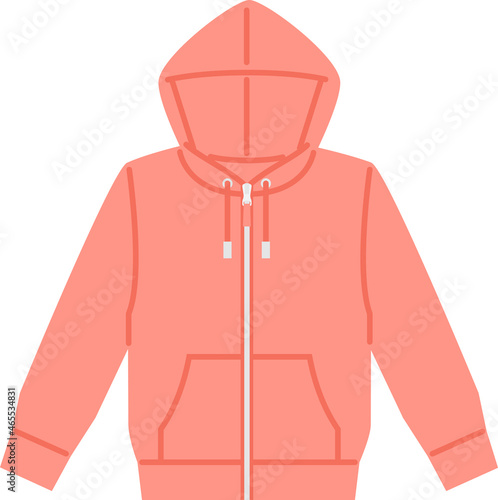 ジップアップのパーカー、フーディー