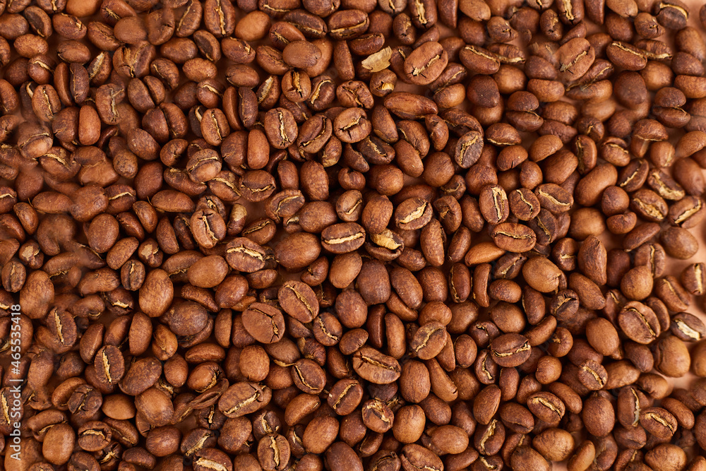Background with Coffee Beans. Copy space. Top view Background with Coffee Beans. Copy space. Top view