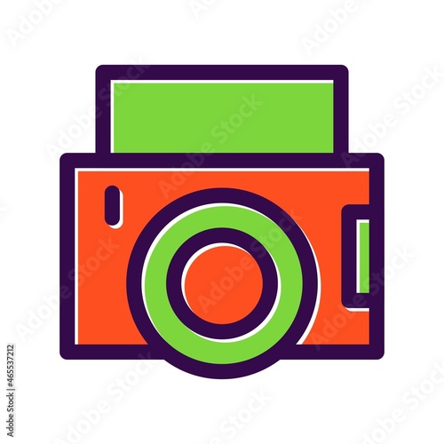 Vlog Filled Vector Icon Design