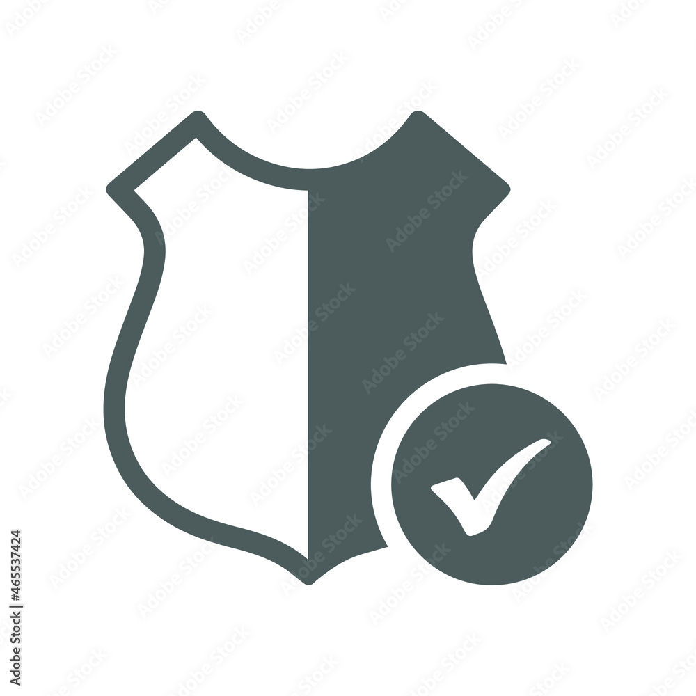 Shield, security, protect icon. Gray vector graphics. Shield, security, protect icon. Gray vector graphics.