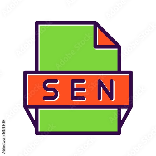 Sen Filled Vector Icon Design