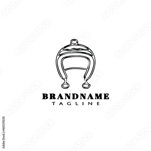 bonnet logo design template icon black isolated vector illustration