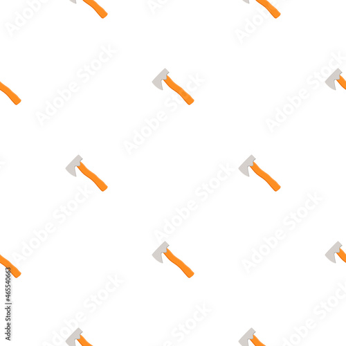 Illustration on theme pattern steel axes with wooden handle