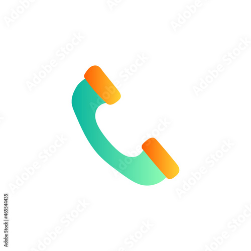 Phone call icon in gradient color style