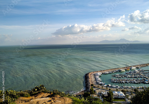 A boat port, tunisia