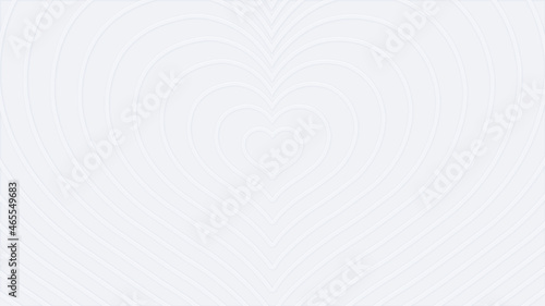Heart Wallpaper. Modern graphic design. White seamless pattern made by hearts. 