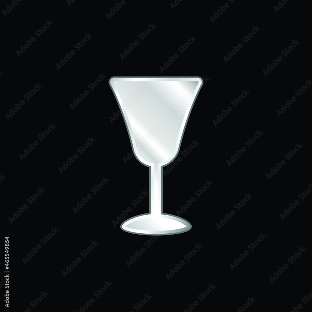Big Goblet silver plated metallic icon Big Goblet silver plated metallic icon