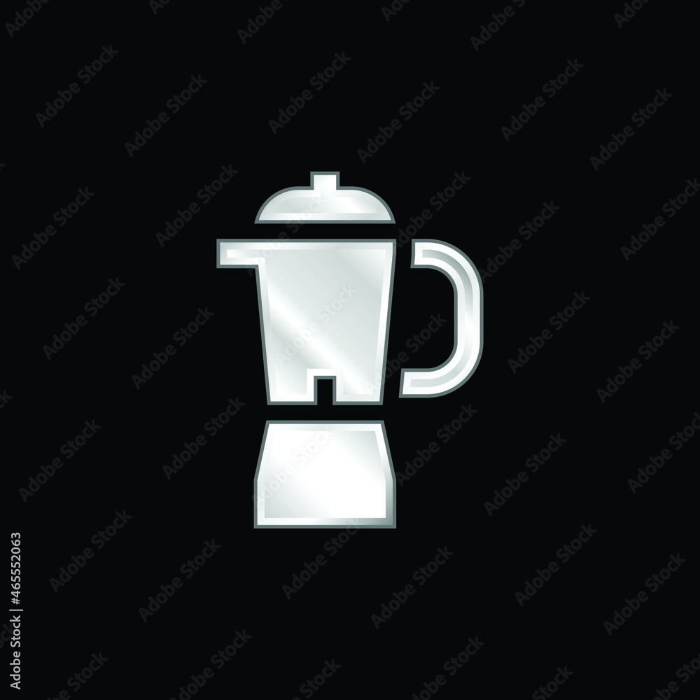 Obraz premium Blender silver plated metallic icon