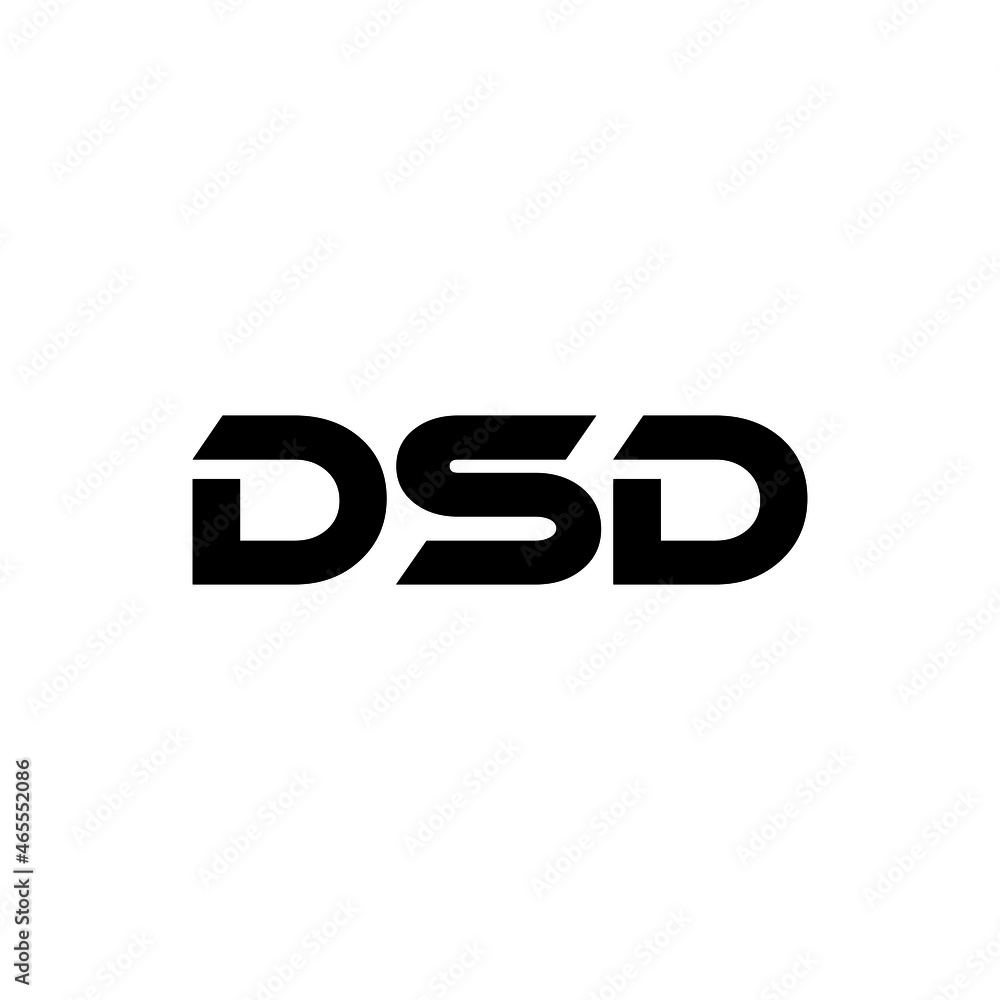 DSD letter logo design with white background in illustrator, vector logo modern alphabet font overlap style. calligraphy designs for logo, Poster, Invitation, etc.