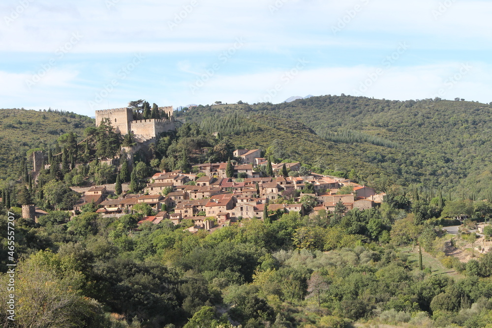 France, Occitanie, village de Castelnou