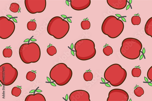 Apple seamless pattern background