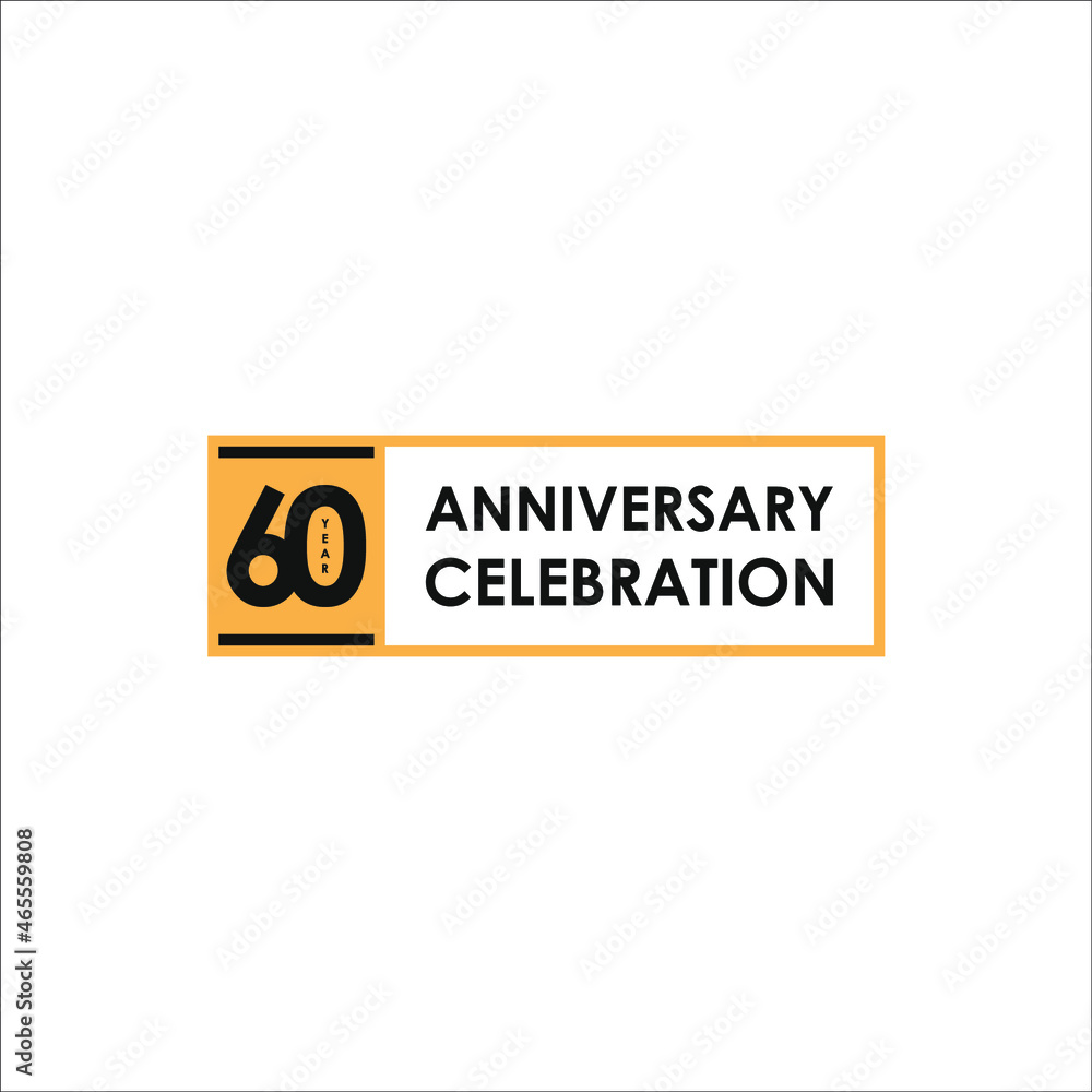 60 years anniversary. Anniversary template design concept with golden number , design for event, invitation card, greeting card, banner, poster, flyer, book cover and print. Vector Eps10 60 years anniversary. Anniversary template design concept with golden number , design for event, invitation card, greeting card, banner, poster, flyer, book cover and print. Vector Eps10