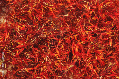 Safflower dry red flowers