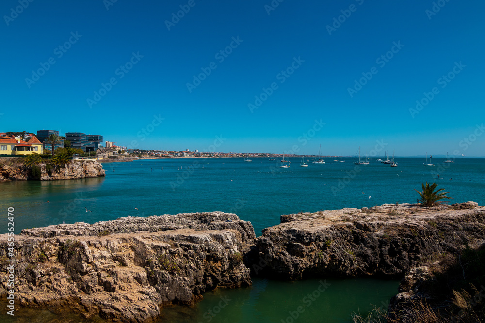 Naklejka premium The seaside in Cascais, Portugal