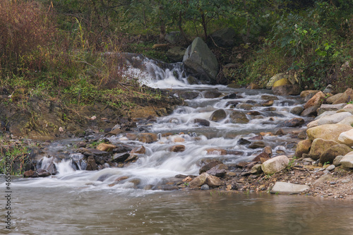 Autumn scenery of Yangshan River Bar in Huanggang, Hubei photo