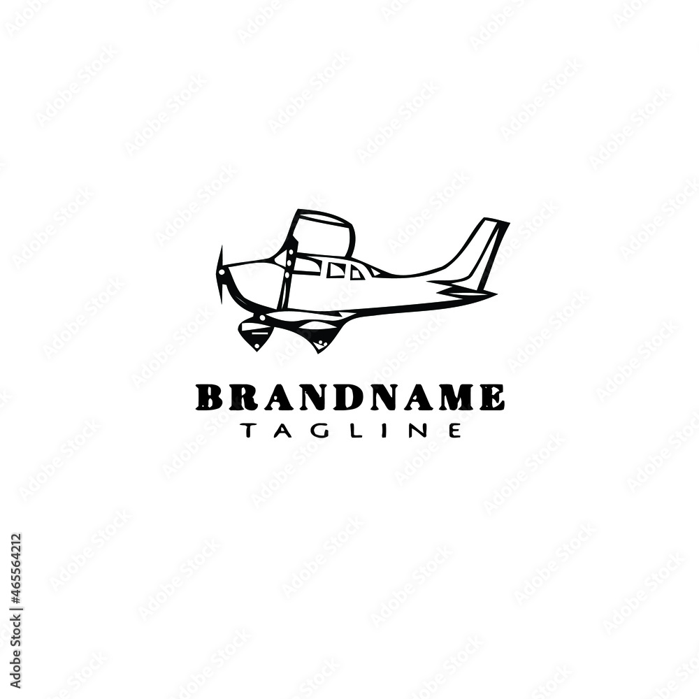 cessna plane logo flat icon design template black isolated vector illustration cessna plane logo flat icon design template black isolated vector illustration