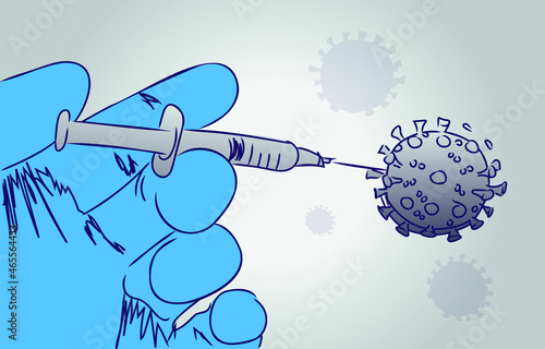 hands gloves injection syringe virus
