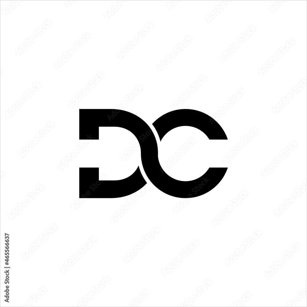dc logo design vector Stock Vector Adobe Stock