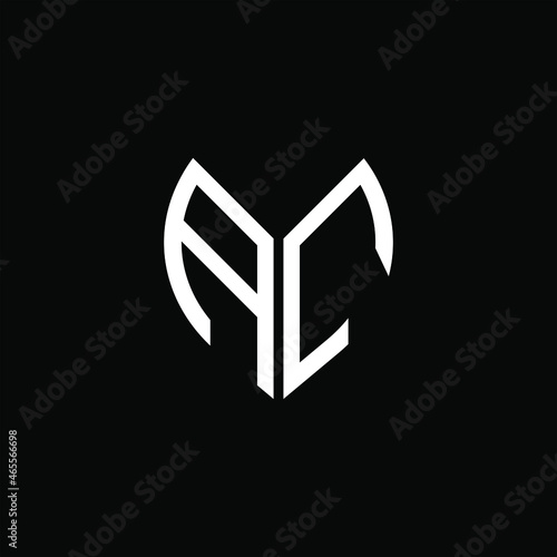 AC letter logo creative design. AC unique design
